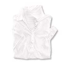 Weies Damenpoloshirt aus Swiss Cotton Jersey