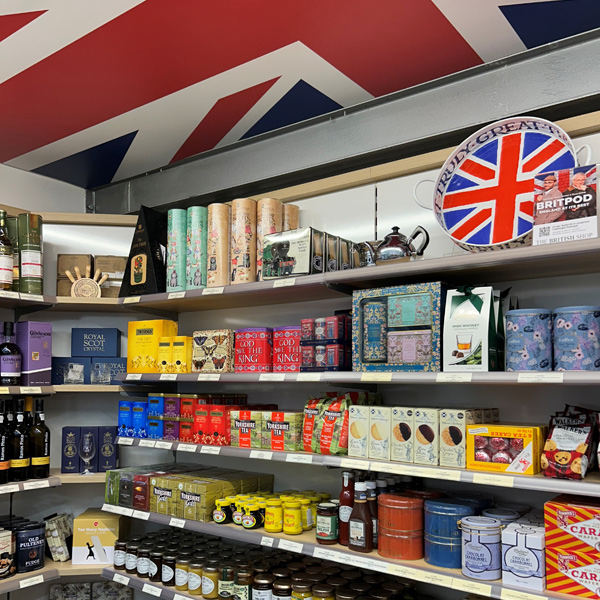 Leckereien aus Grobritannien warten auf Sie.
