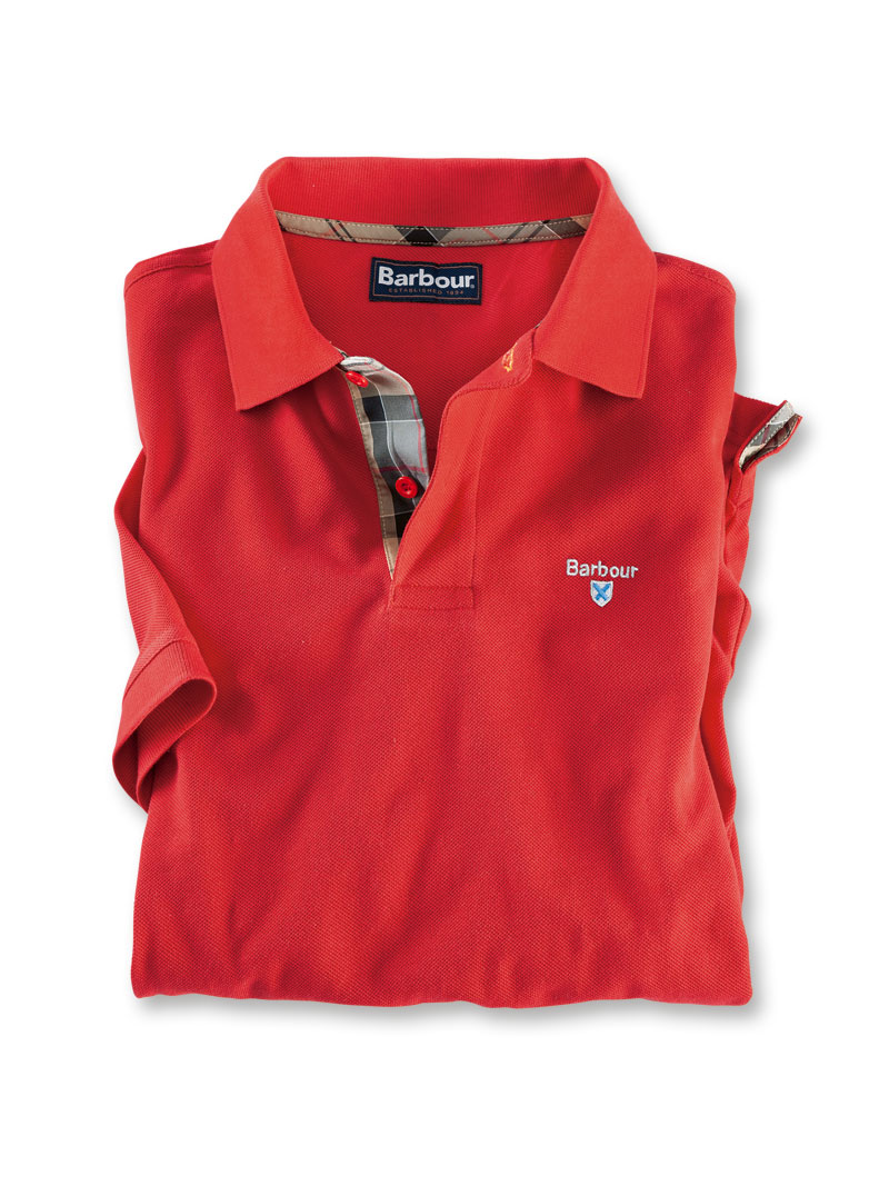 Rotes Herrenpolo