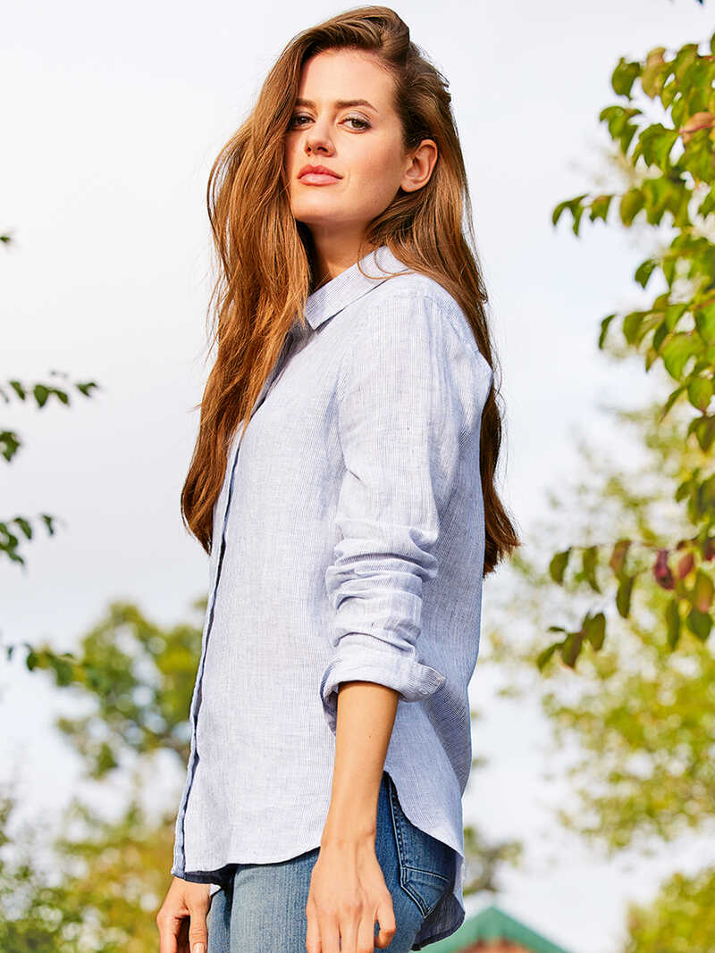 Alternatives Bild 2 zu Leinenbluse f�r Damen