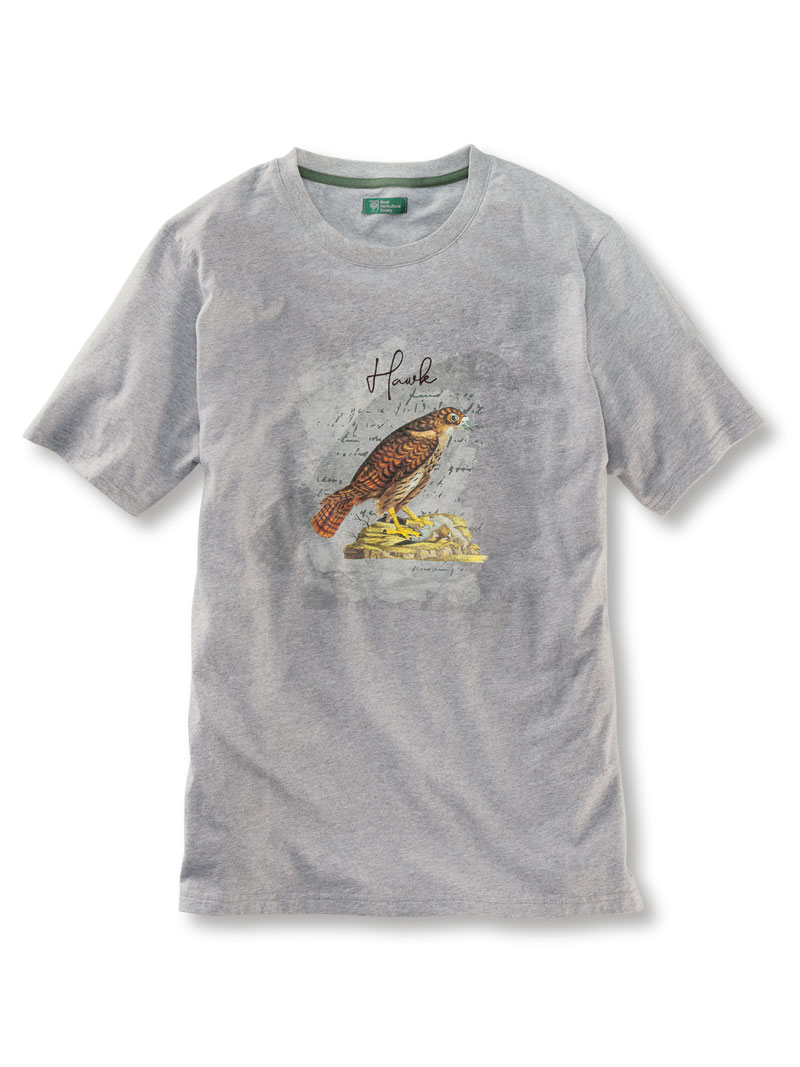 T-Shirt mit Falken für Herren