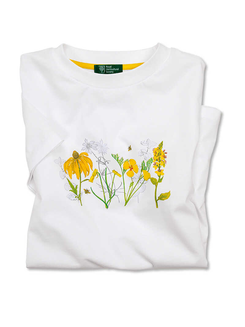 Sommershirt mit gelben Blumen