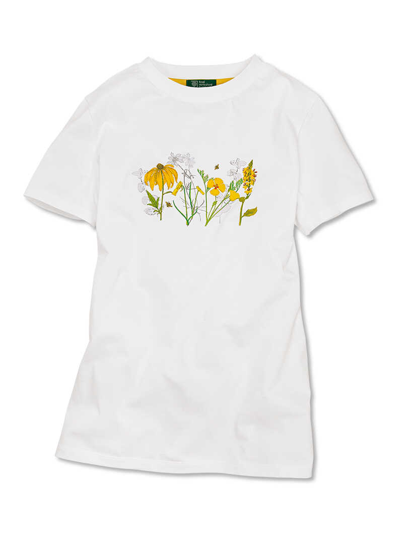 Sommershirt mit gelben Blumen