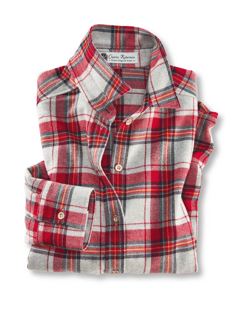 Flanell-Bluse