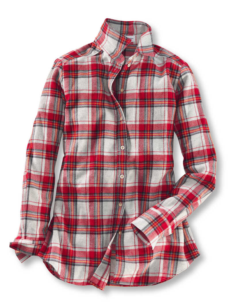 Flanell-Bluse