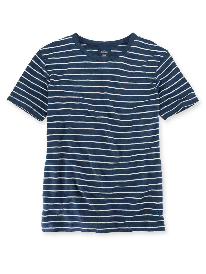 Streifenshirt fr Herren aus Leinen