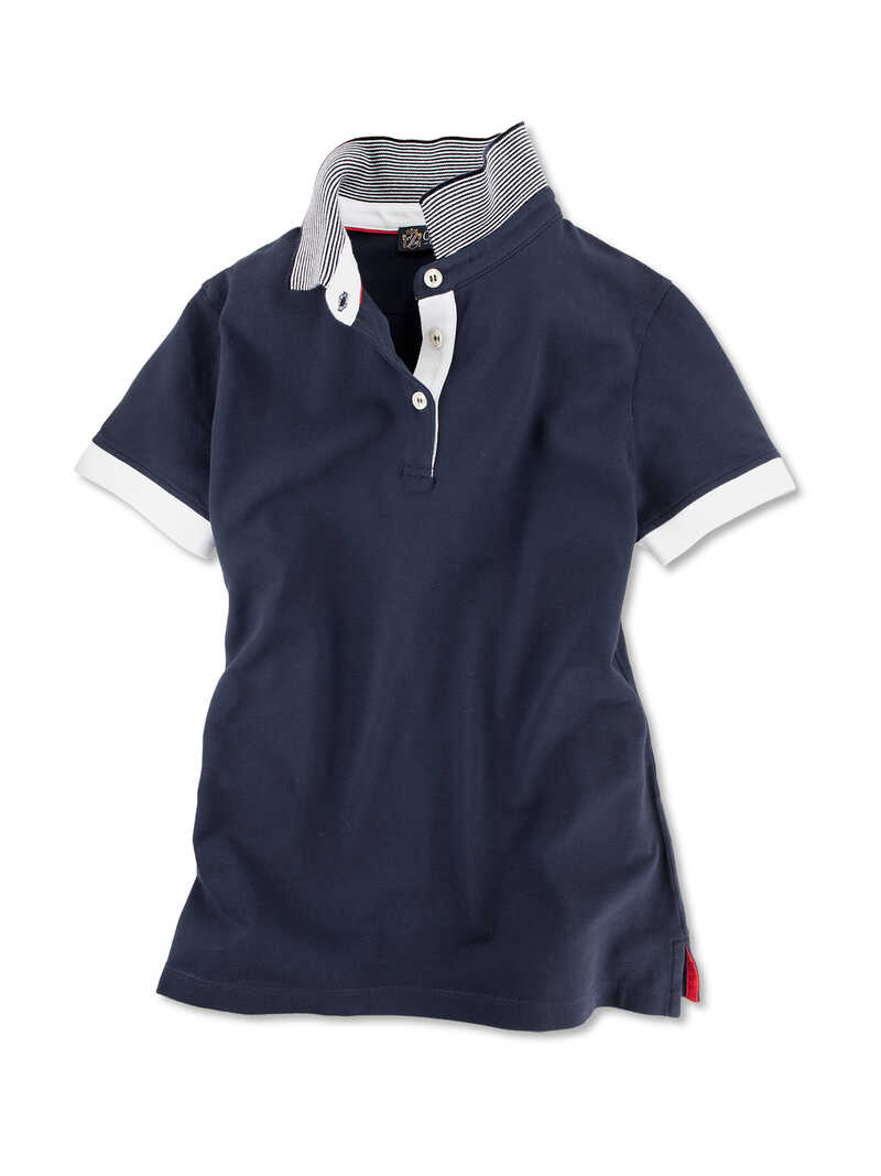 Maritimes Poloshirt fr Damen