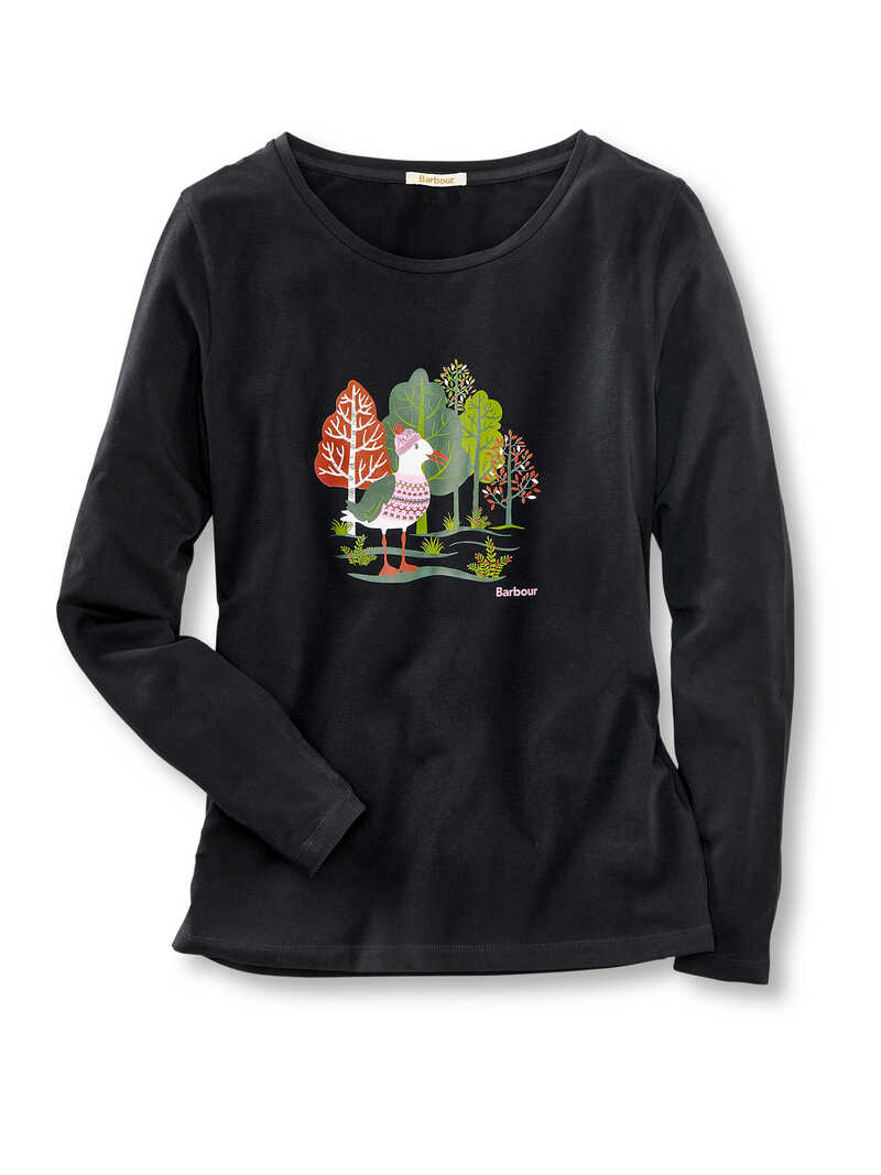 Damen-Shirt mit Mwen-Print
