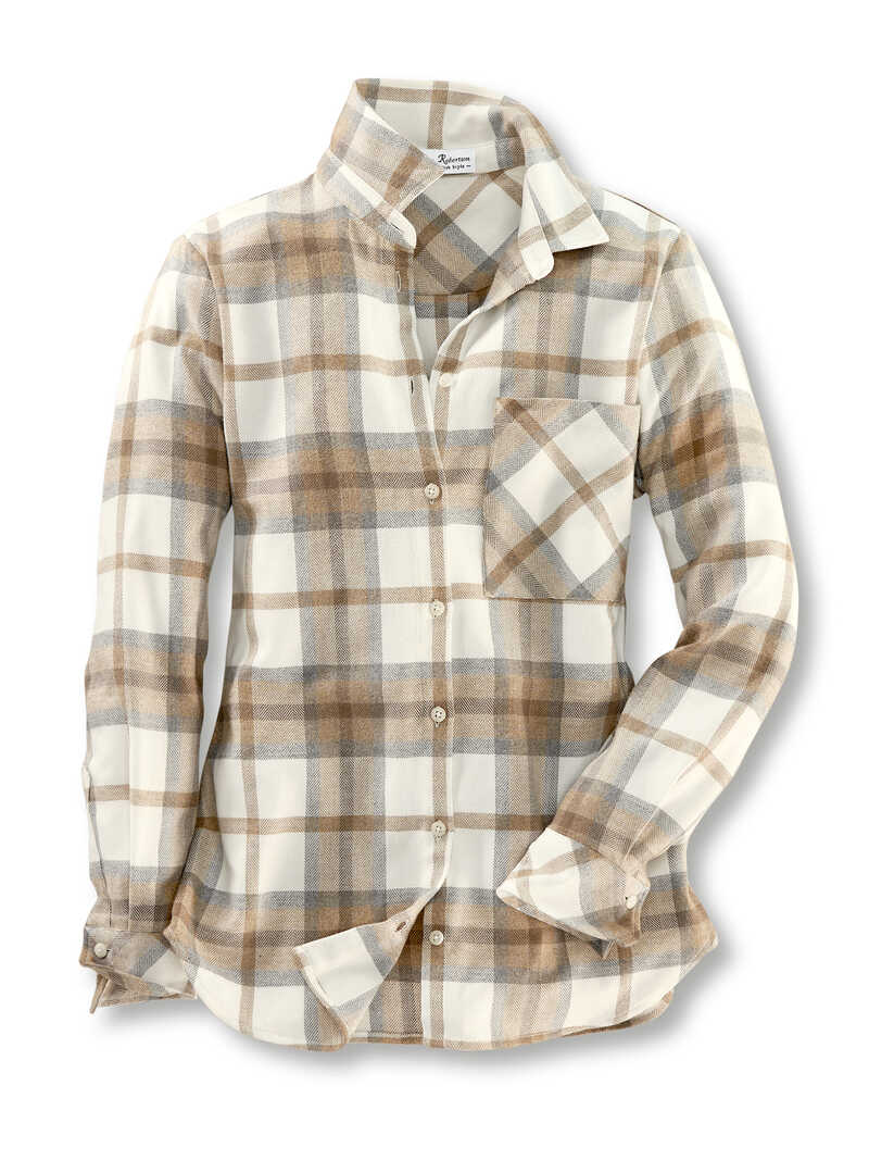Damen-Overshirt Soft Karo