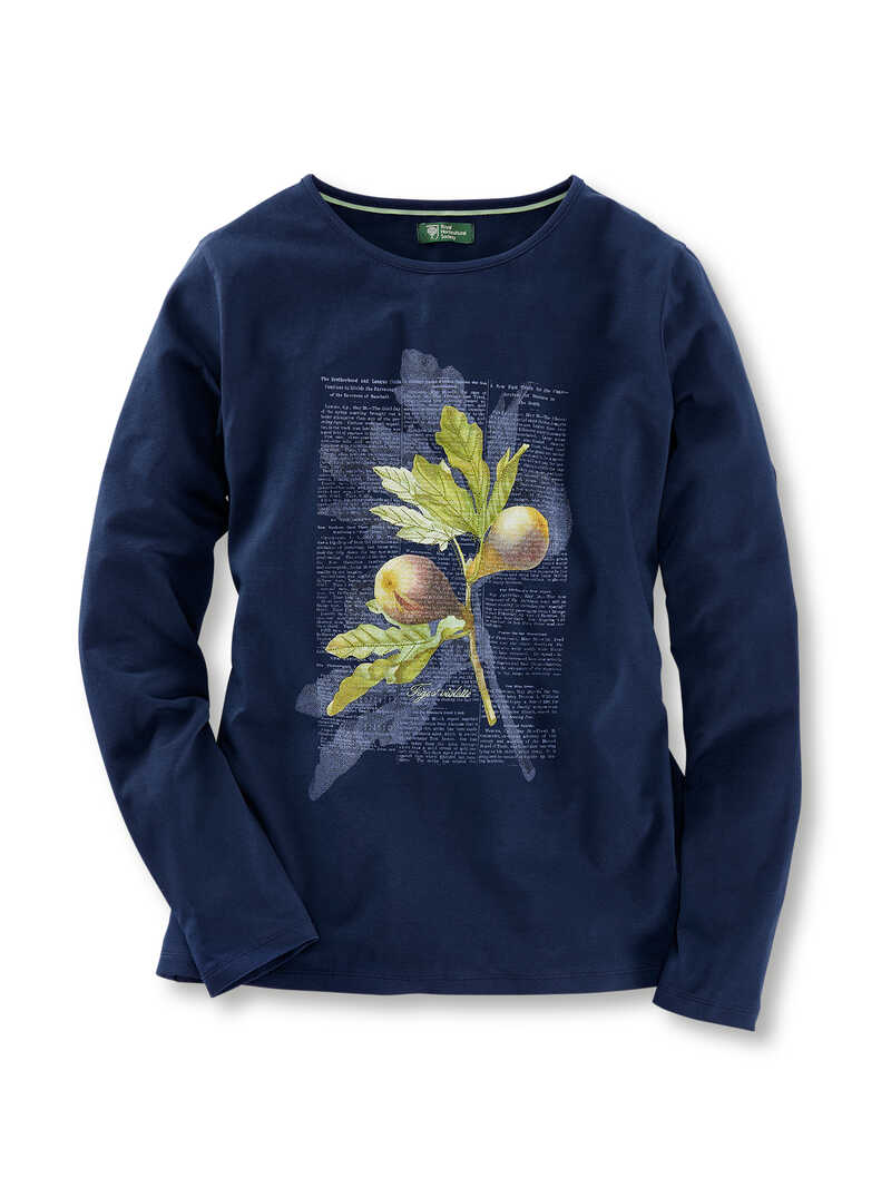 Damen-Longsleeve mit Bontanical-Print