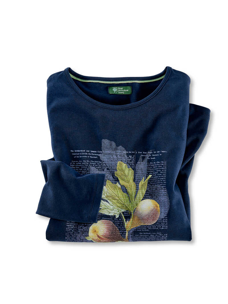 Damen-Longsleeve mit Bontanical-Print