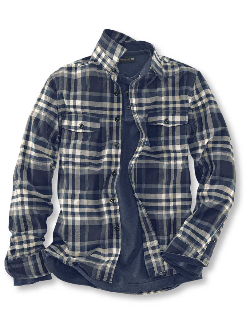 Herren-Overshirt aus Baumwoll-Twill