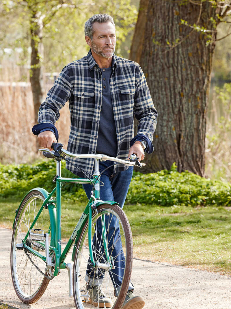 Herren-Overshirt aus Baumwoll-Twill