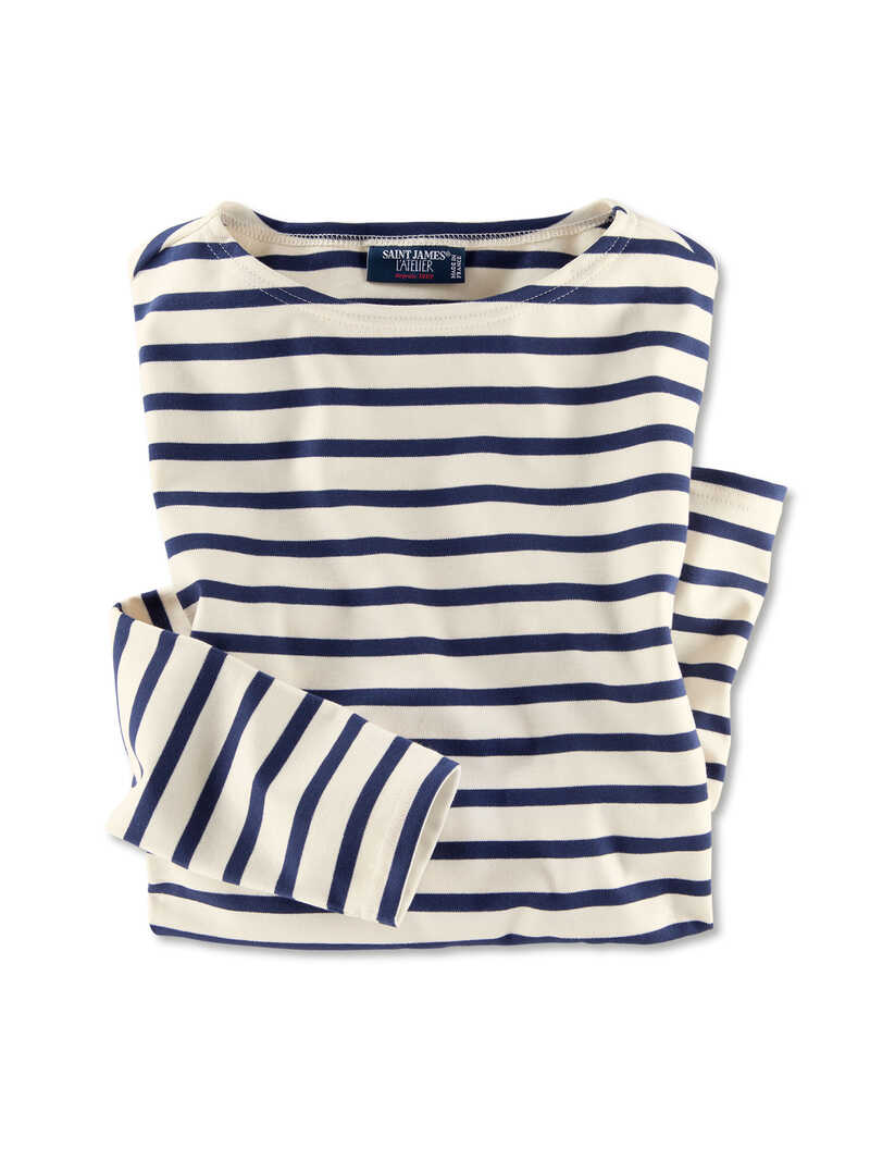 Damen-Langarm-Ringelshirt