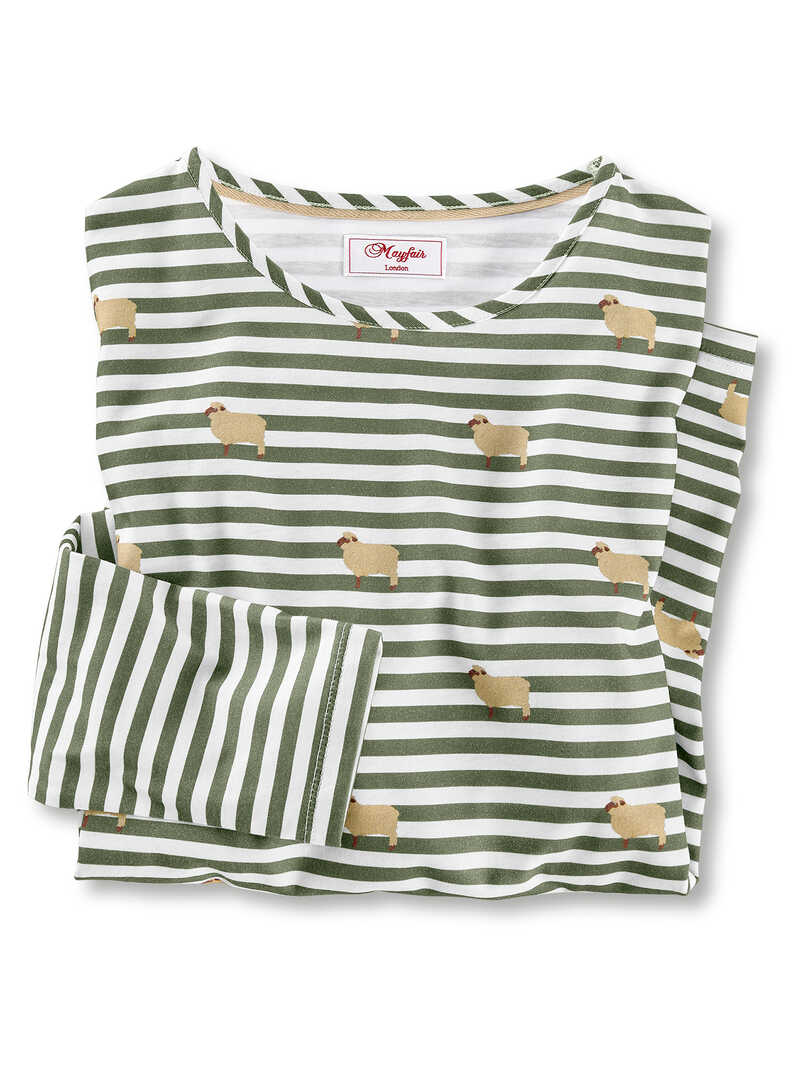 Damen-Ringelshirt Sheep