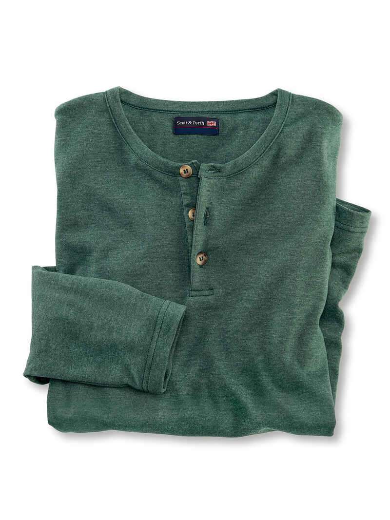 Produktbild zu Henley-Shirt Matthew in British Racing Green