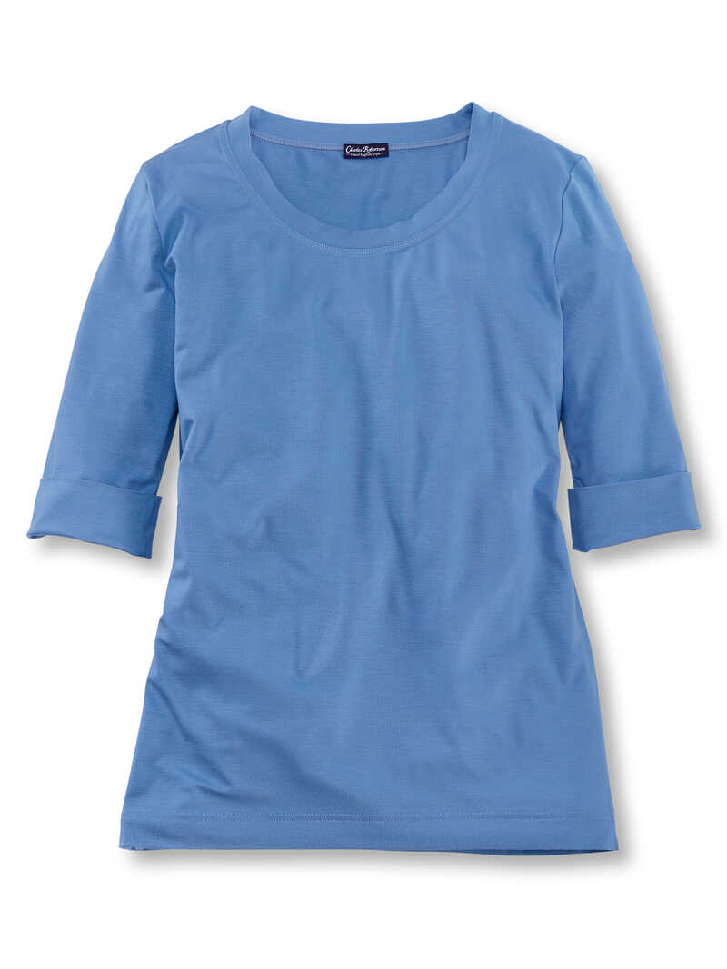 Basic-Damenshirt mit Rundhals