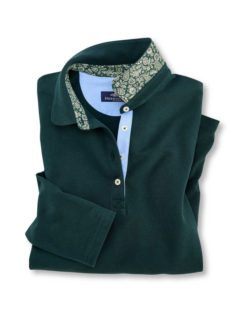 Damen-Poloshirt mit Liberty-Kragen