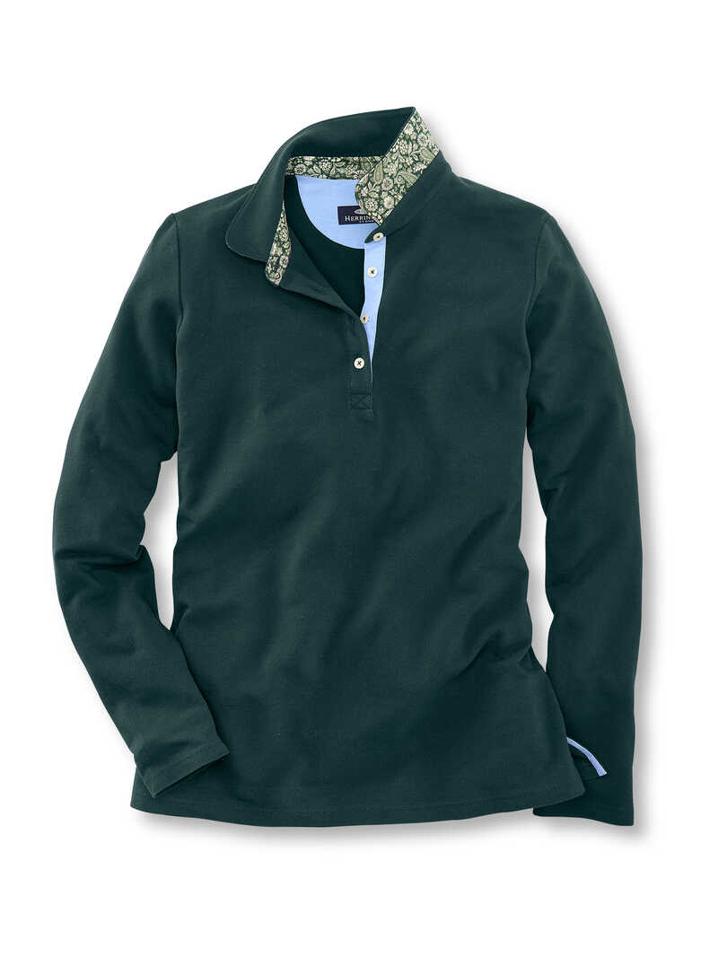 Damen-Poloshirt mit Liberty-Kragen