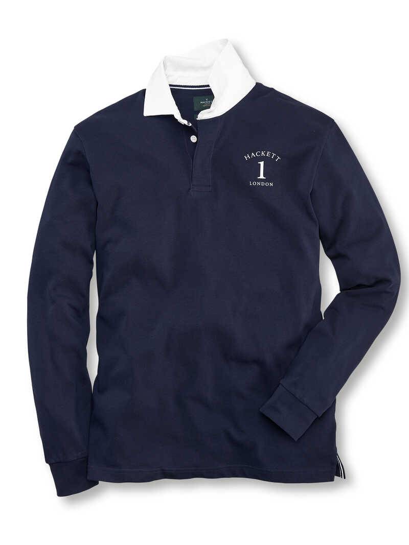 Produktbild zu Rugby-Shirt mit Polokragen