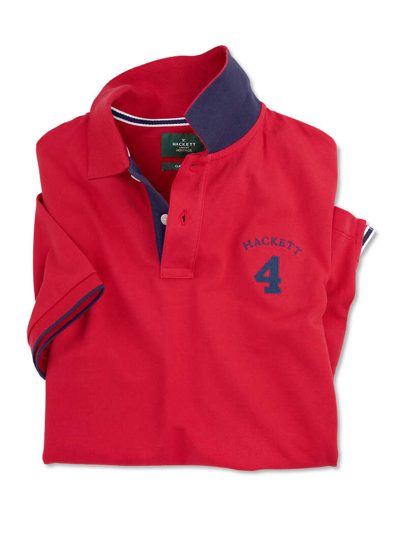 Rotes Poloshirt
