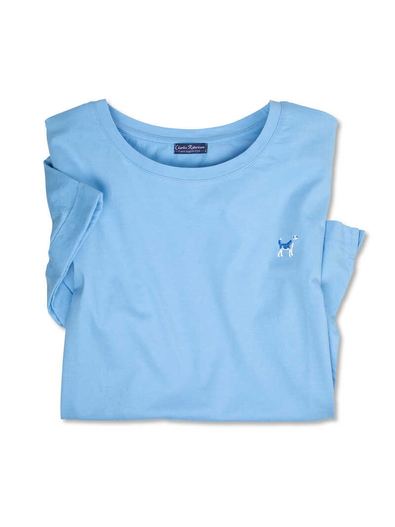 Jersey-Shirt Beagle in Blau
