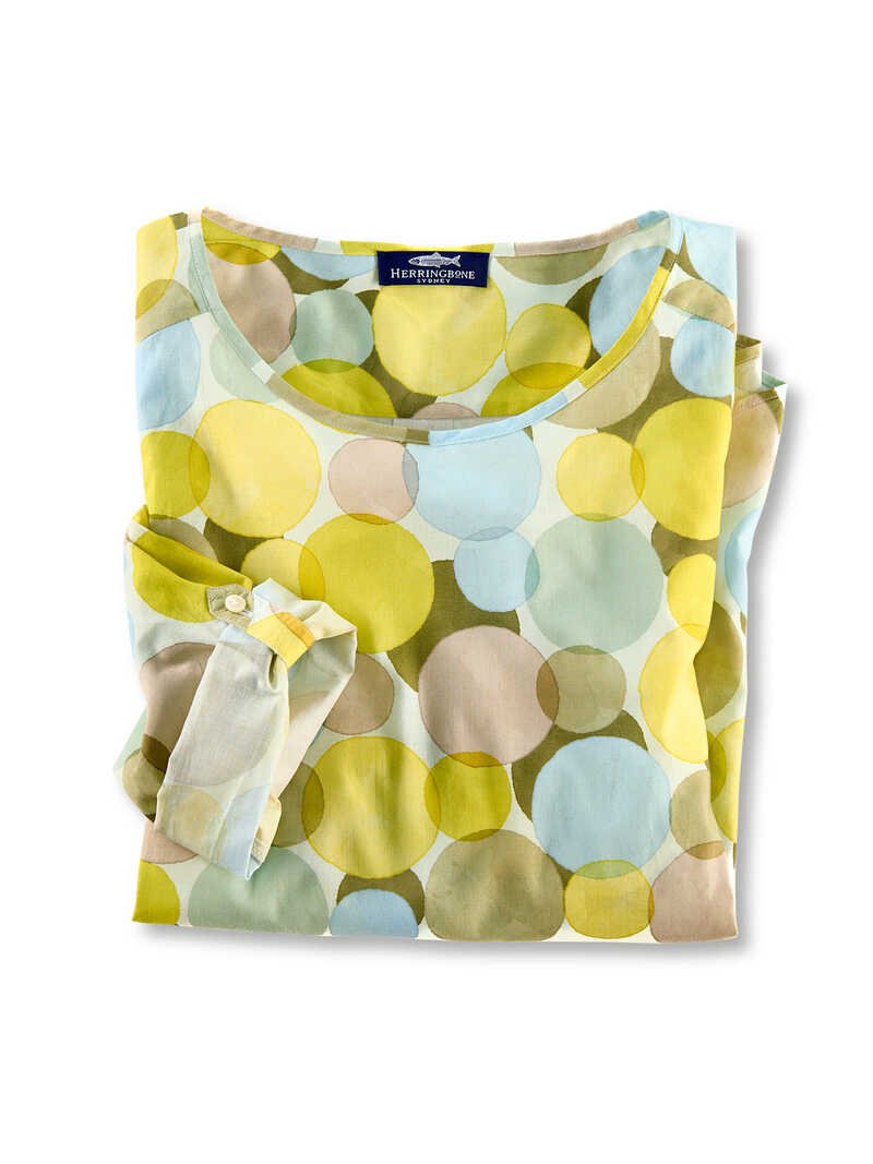 Shirtbluse Bubble Print