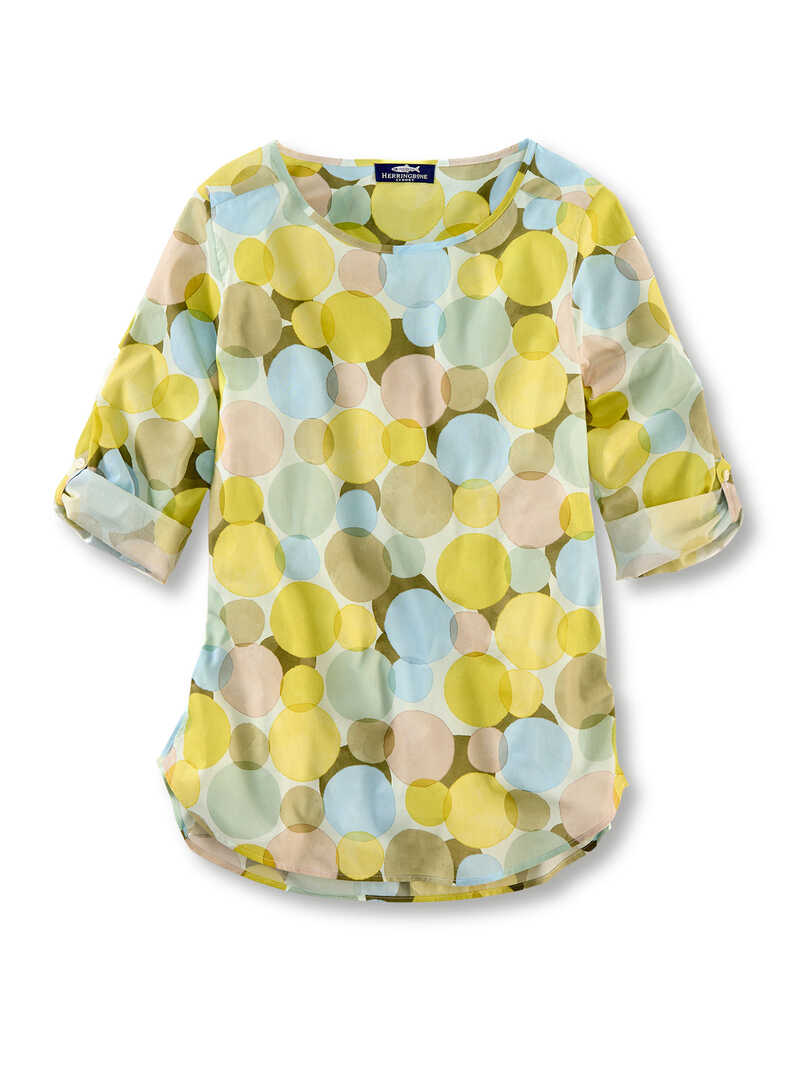 Shirtbluse Bubble Print