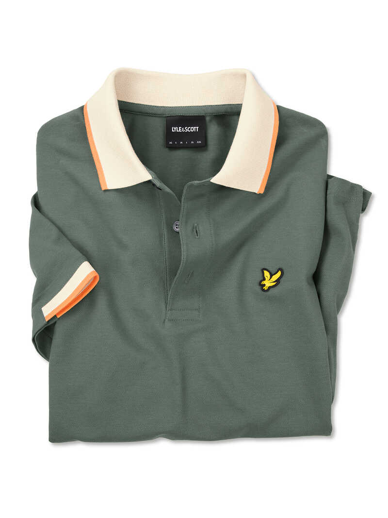 Herren-Poloshirt mit Kontrastkragen