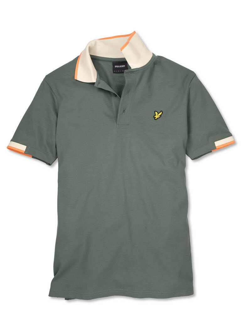 Herren-Poloshirt mit Kontrastkragen