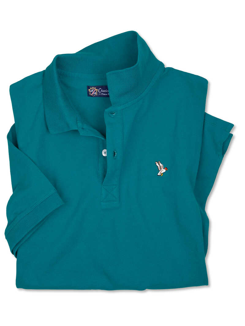 Klassisches Poloshirt mit Stickerei