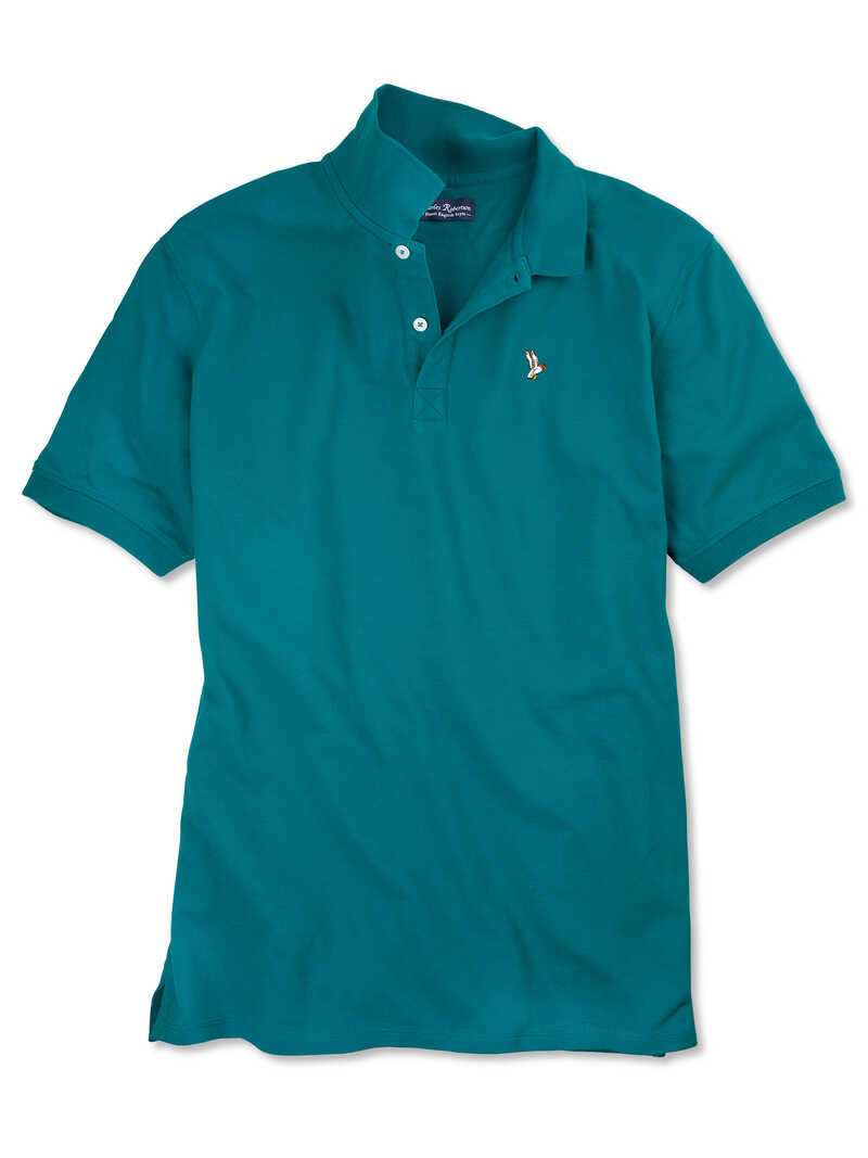 Klassisches Poloshirt mit Stickerei