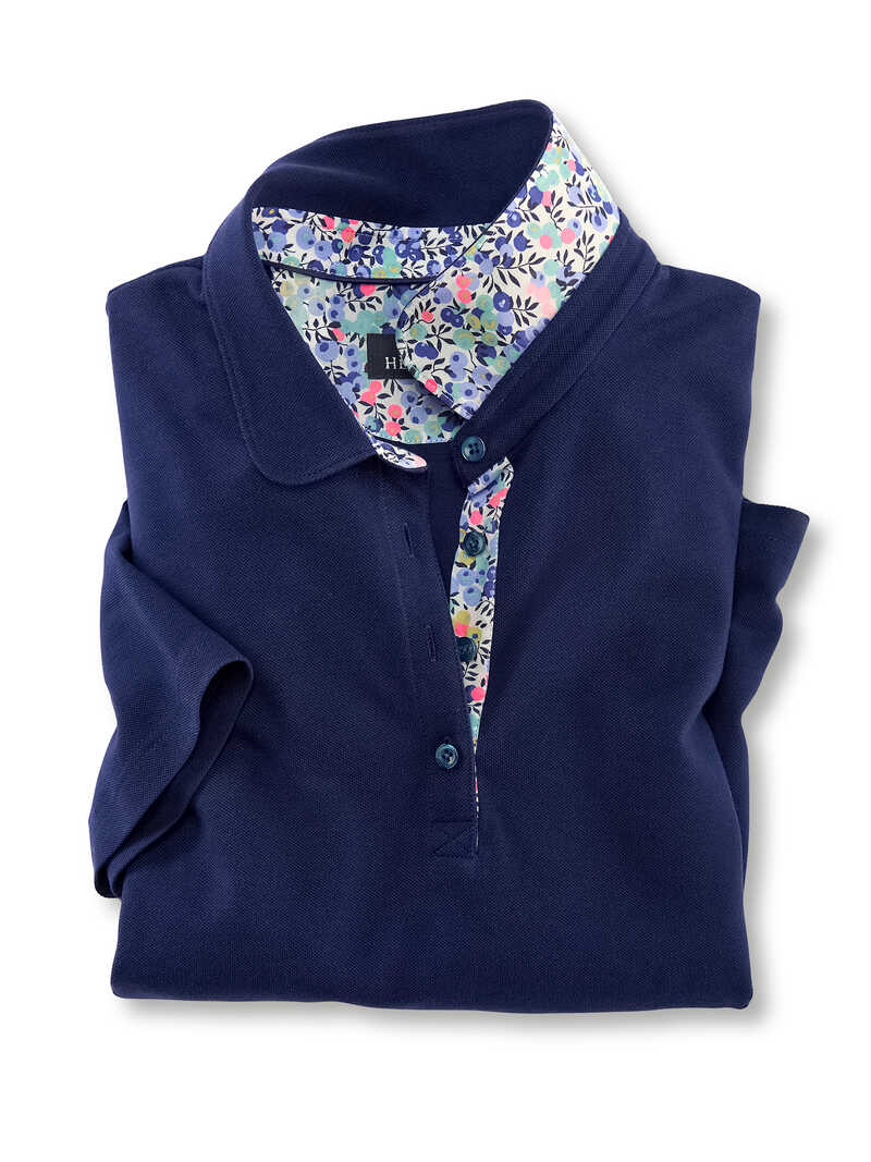 Poloshirt mit Liberty-Kragen