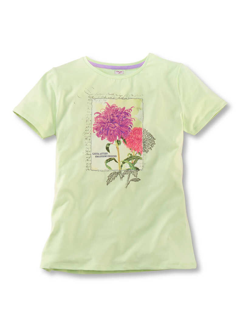 Blumen-T-Shirt Astern