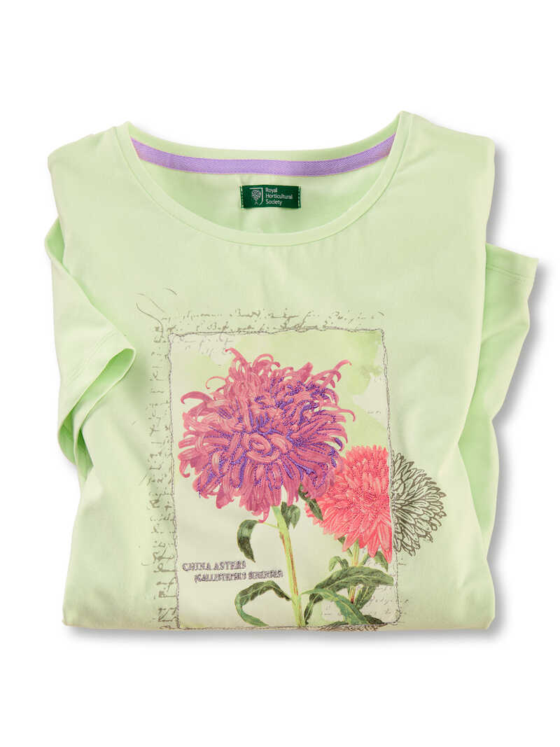 Blumen-T-Shirt Astern