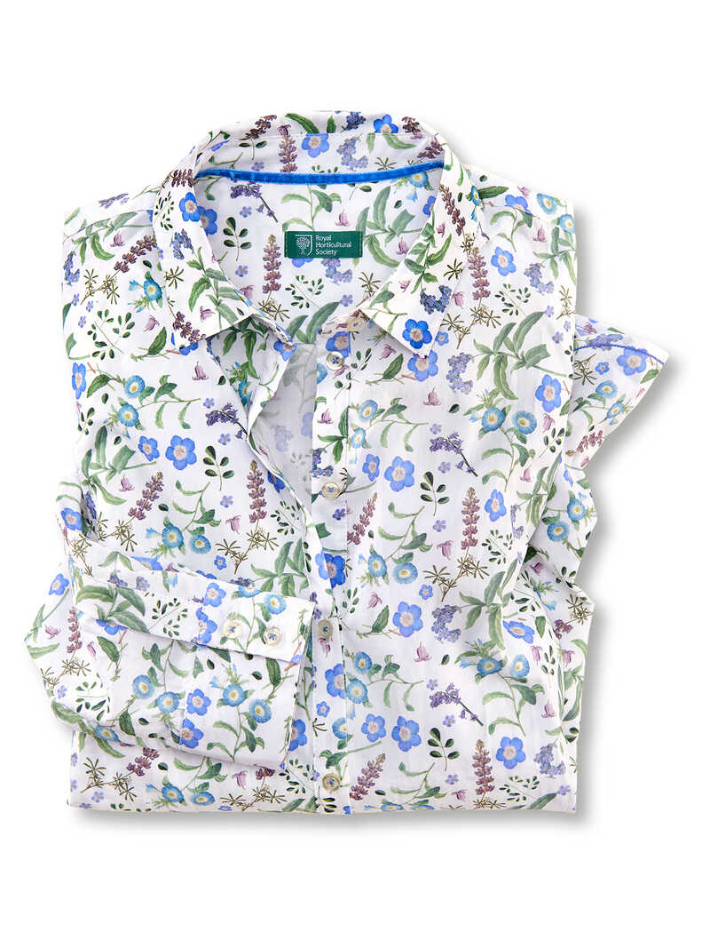 Blumenbluse Forget me not