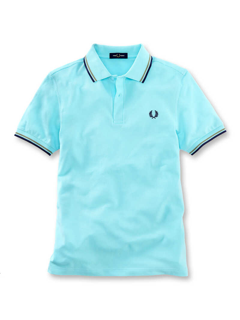 Hellblaues Herren-Poloshirt