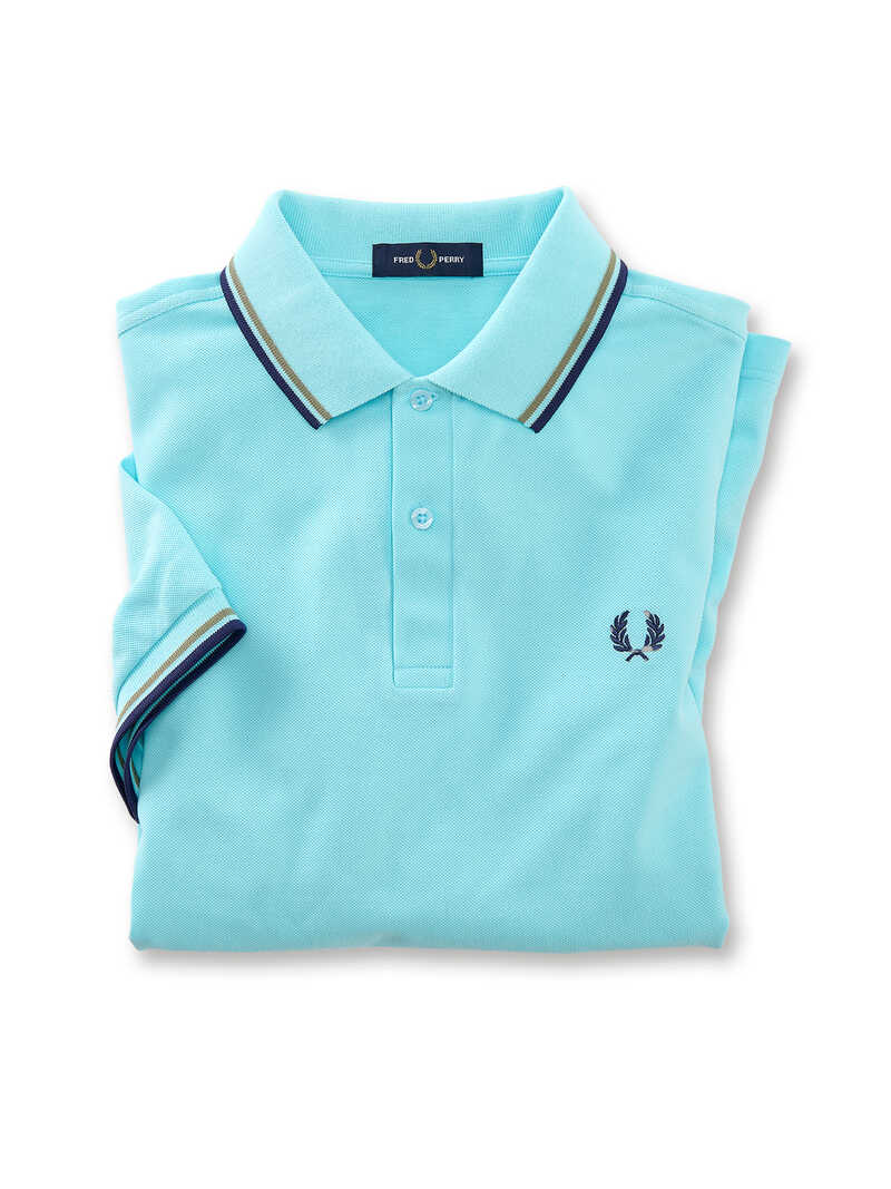 Hellblaues Herren-Poloshirt
