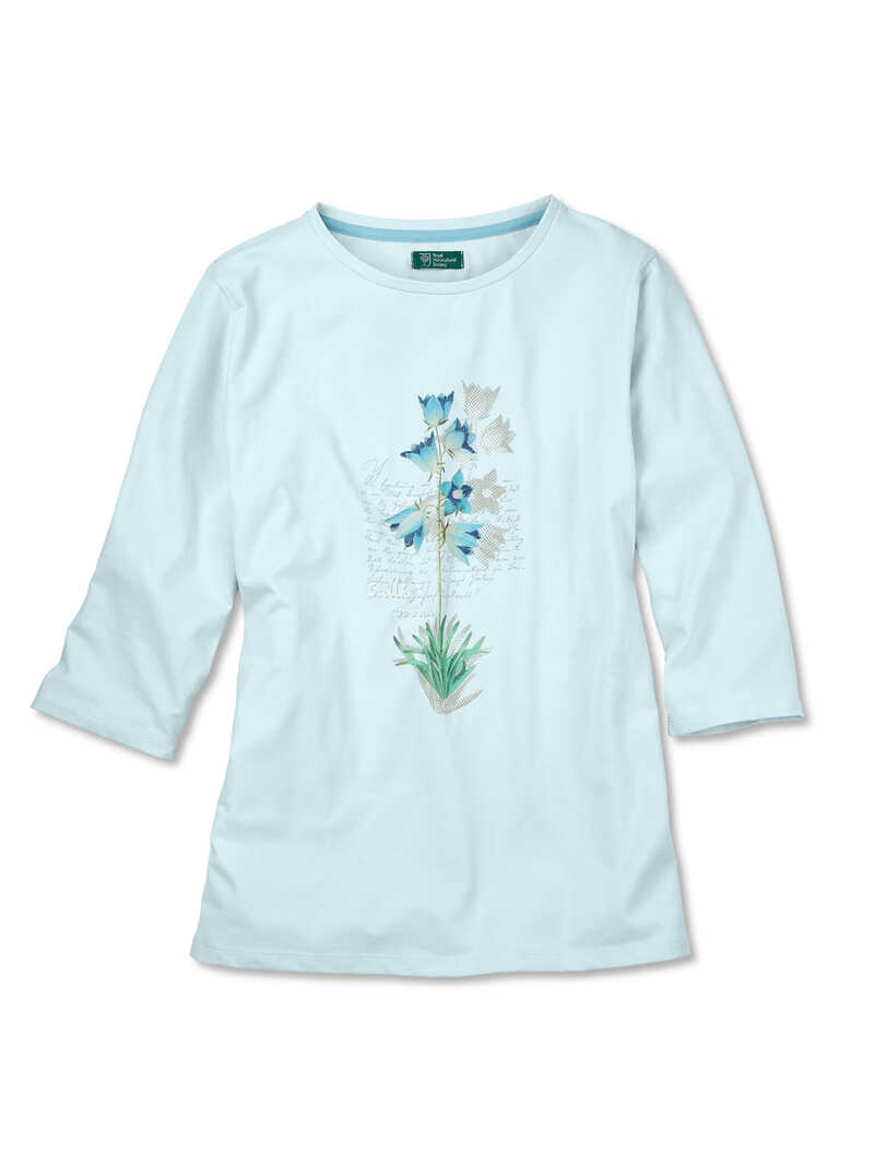 Blumen-Shirt Blue Flower
