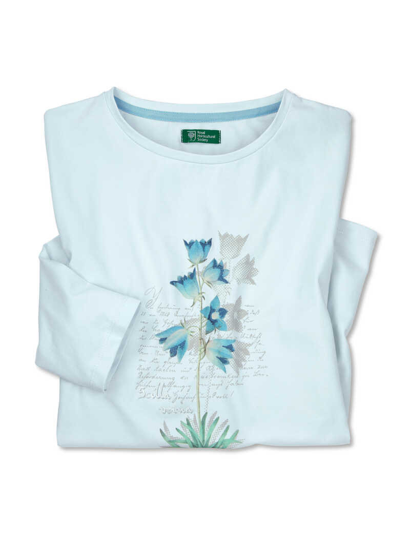 Blumen-Shirt Blue Flower