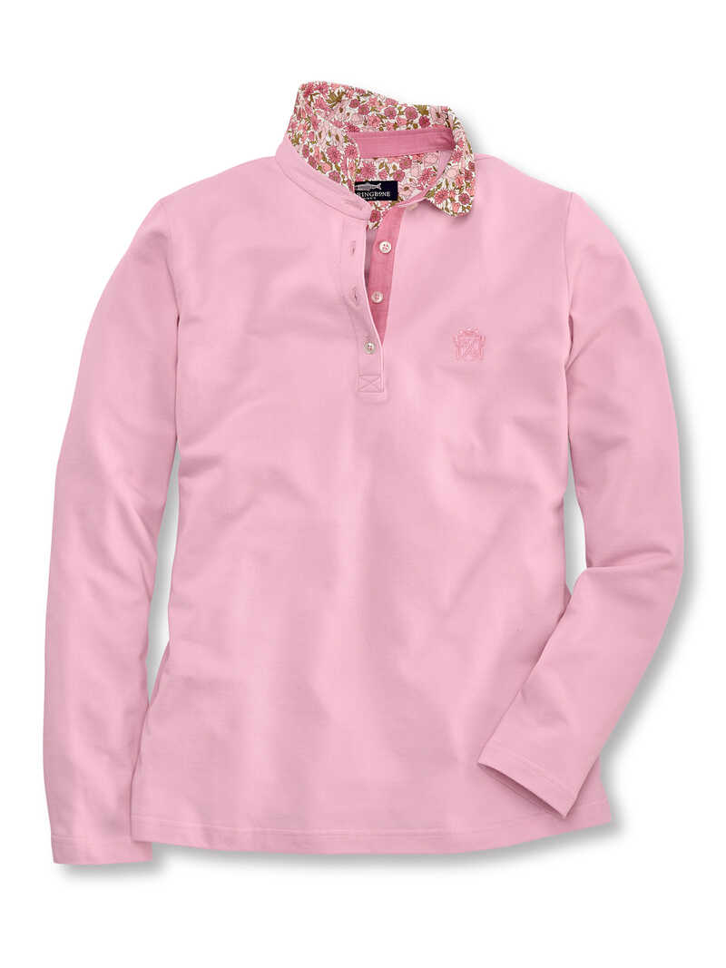 Alternatives Bild 1 zu Damen-Poloshirt mit Liberty-Cordkragen