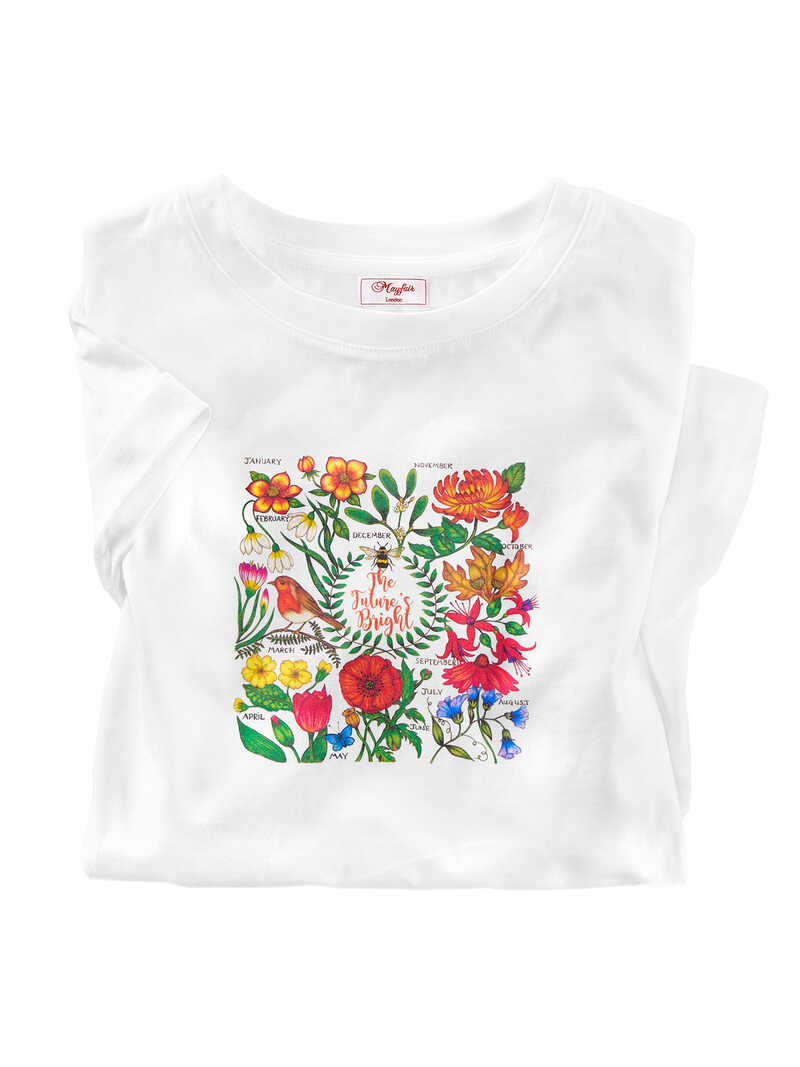 Produktbild zu Printshirt mit Blumen Bio-Baumwolle
