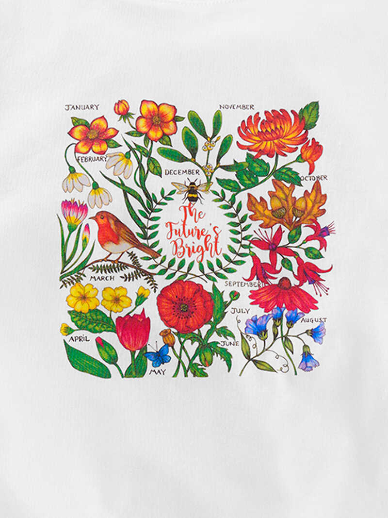 Alternatives Bild 2 zu Printshirt mit Blumen Bio-Baumwolle