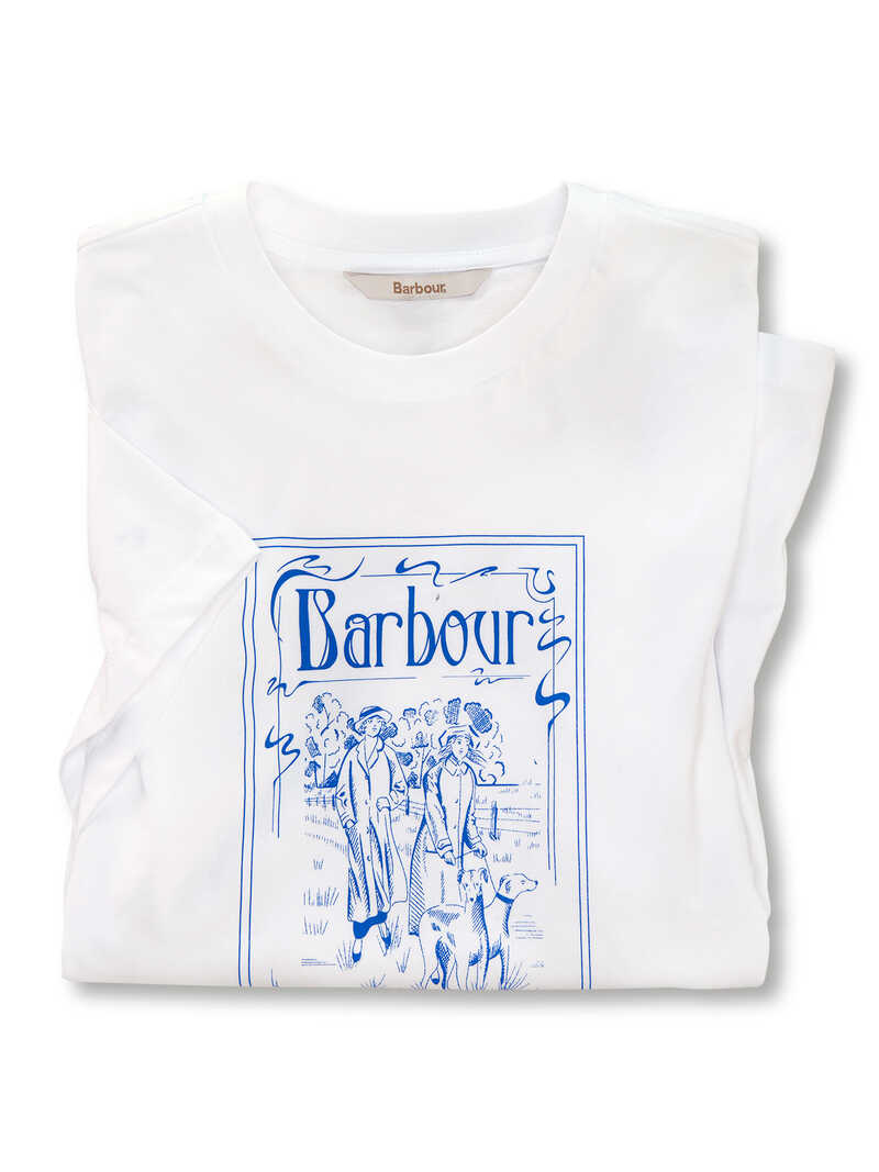 Produktbild zu Wei�es Shirt mit Vintage-Print