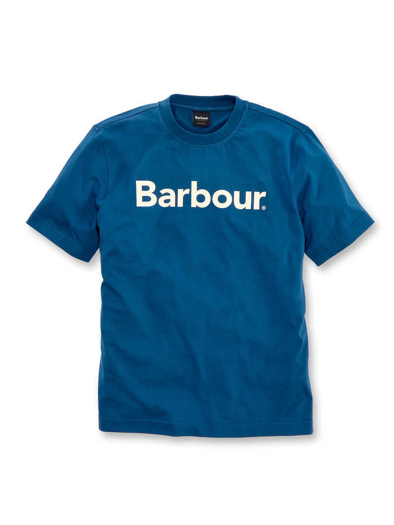 Produktbild zu T-Shirt mit Barbour-Logo-Print