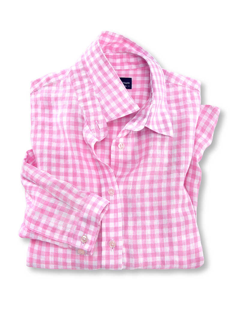 Alternatives Bild 1 zu Leinen-Karobluse
