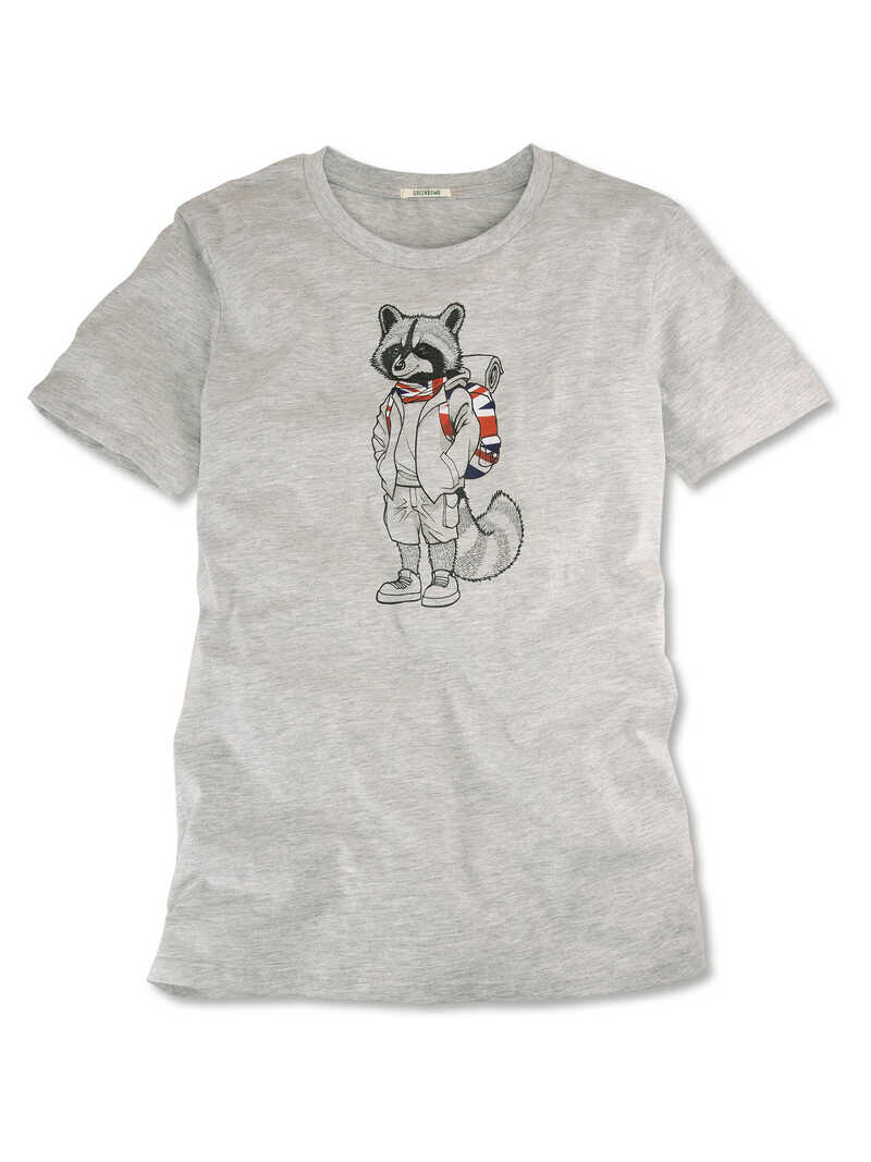Alternatives Bild 1 zu Shirt Union Jack Racoon aus Bio-Baumwolle