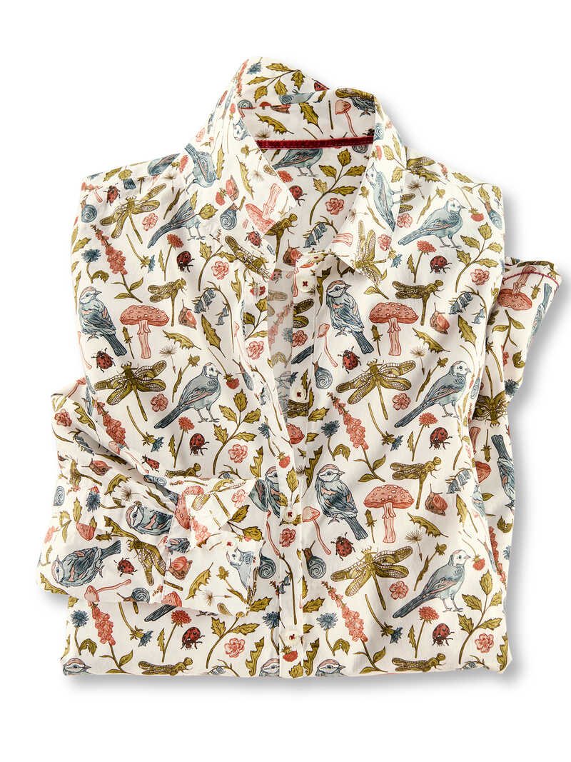 Produktbild zu Printbluse Forest mit V�geln