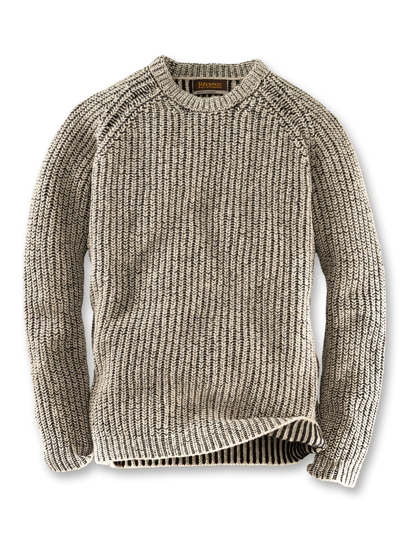 Grauer Wollpullover fr Herren