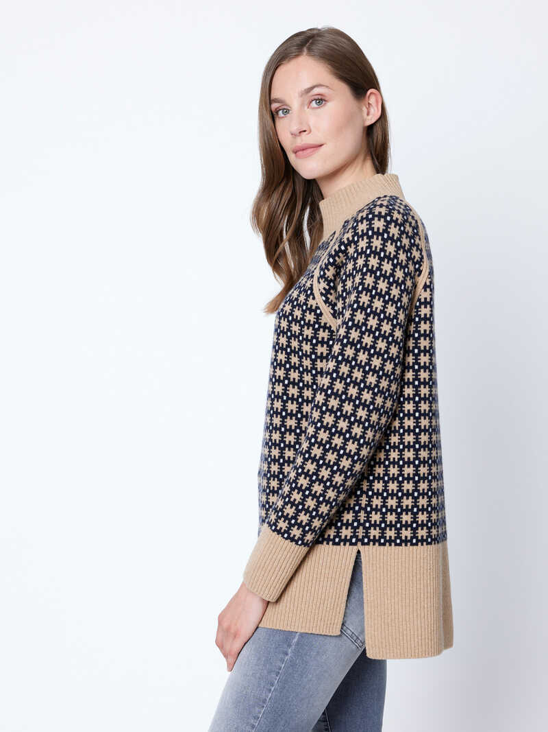 Jacquard-Pullover